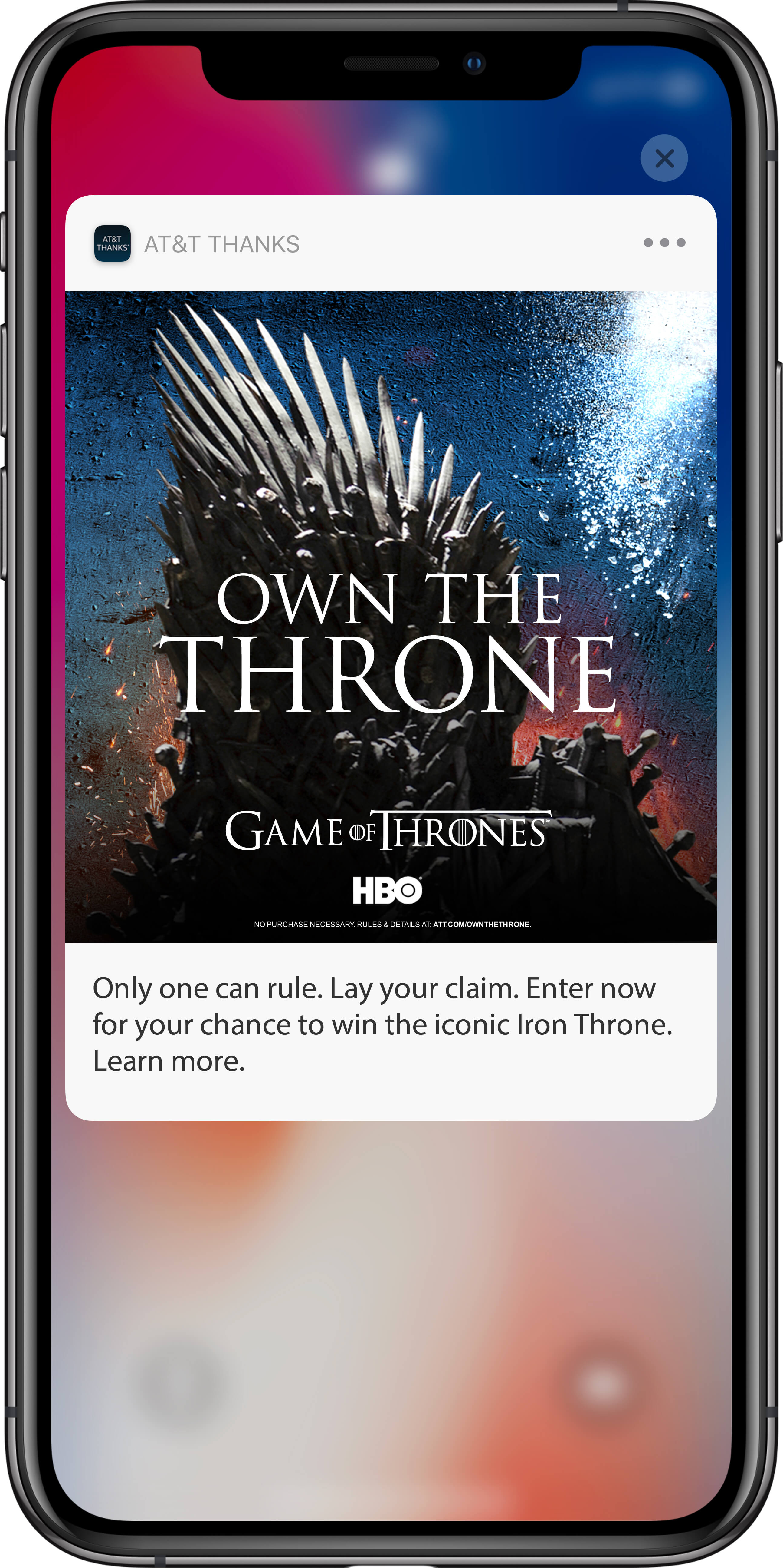 AT&T THANKS®: Own the Throne